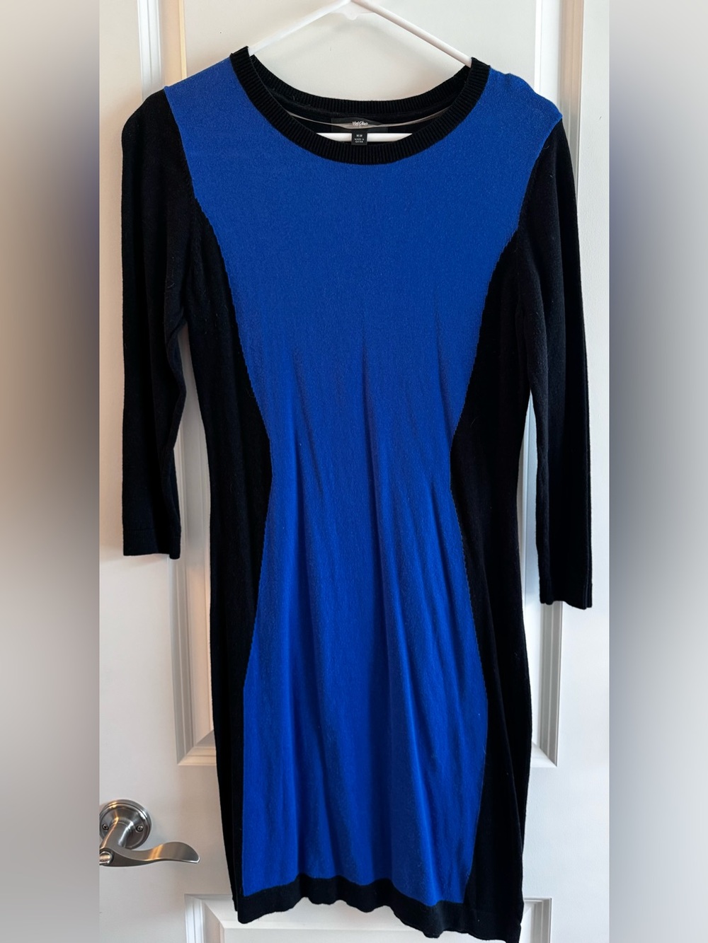 Mossimo Supply Co. Blue and Black Midi Dress